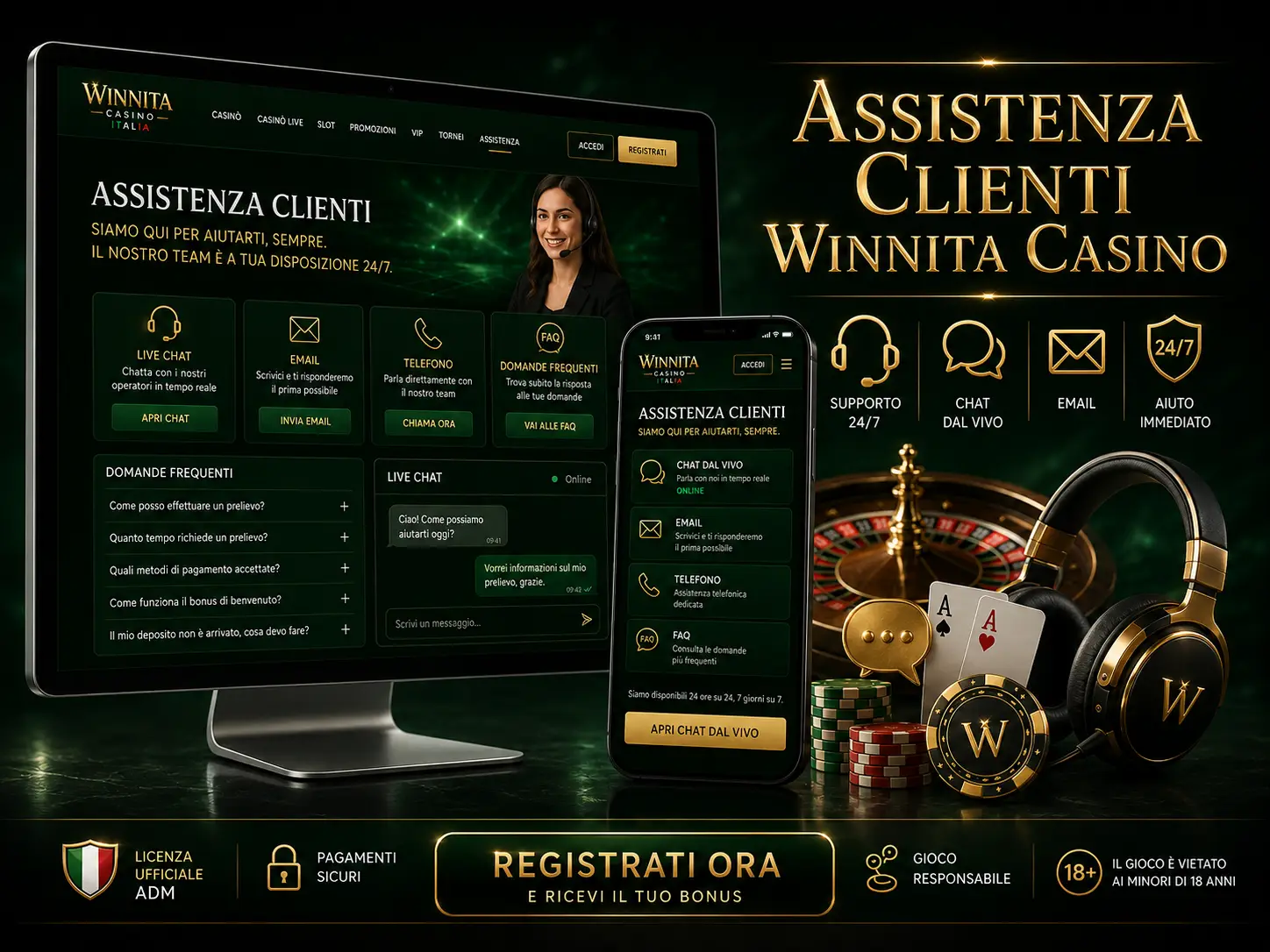 Servizio di Assistenza in Itali Winnita Casino